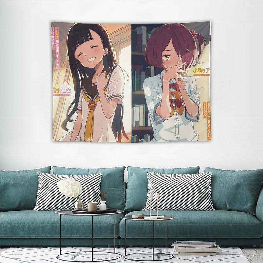 Amazon.co.jp: 小鞠 知花 温水 佳樹 タペストリー 壁掛け 装飾品