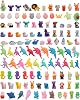 110Pcs 3D Animal Erasers for Kids, All are Animal Styles, Random Desktop Pets Toys Gifts, Mini Puzzle Classroom Rewards, Kids Party Favors Back to School Supplies