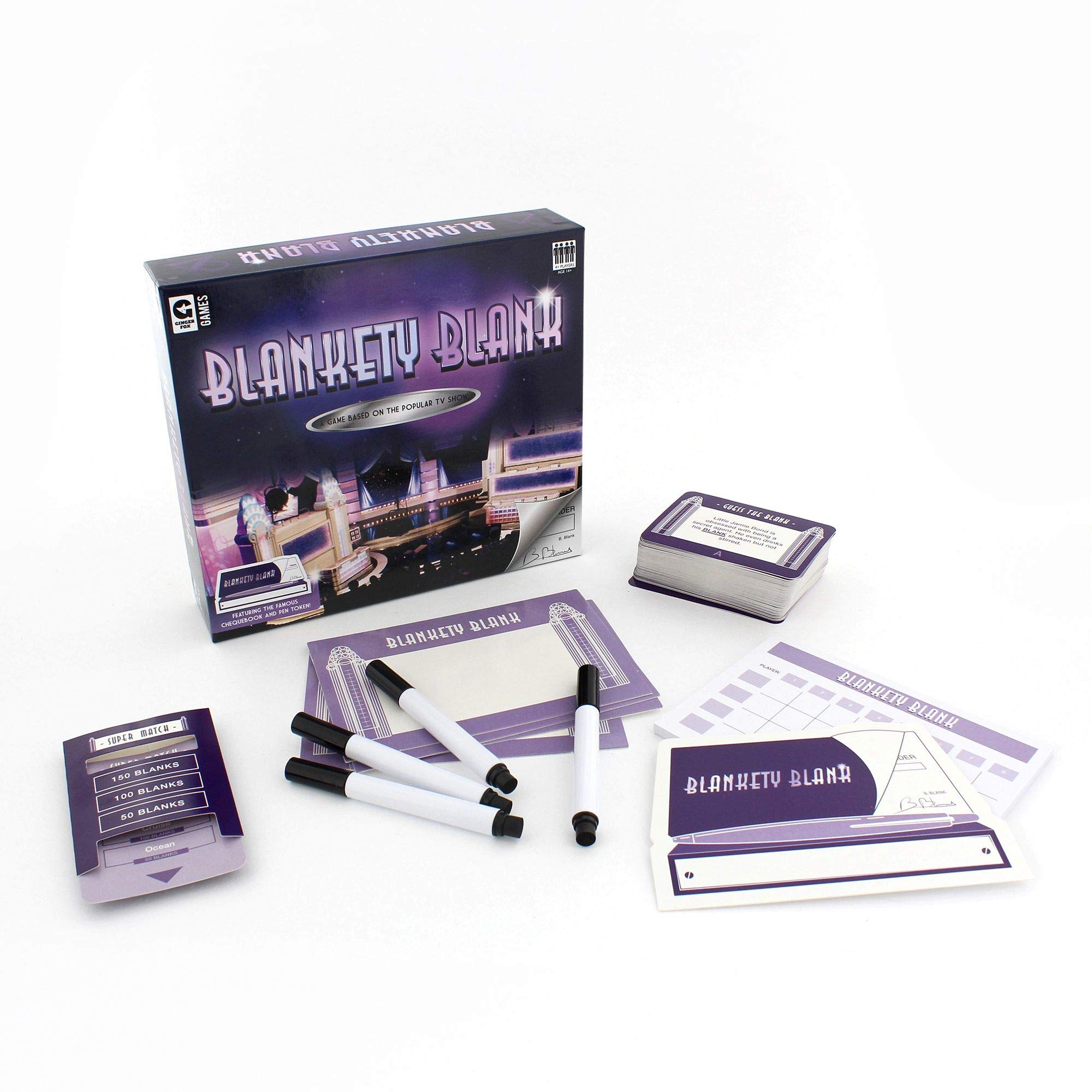 Blankety Blank Official Family Board Game | Fill in the Blanks & Match the Missing Words | Hilarious TV Party Quiz for Adults & Kids | 2 Players Blankety Blank Official Family Board Game | Fill in the Blanks & Match the Missing Words | Hilarious TV Party Quiz for Adults & Kids | 2 Players