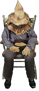 Sitting Scarecrow Animated Prop