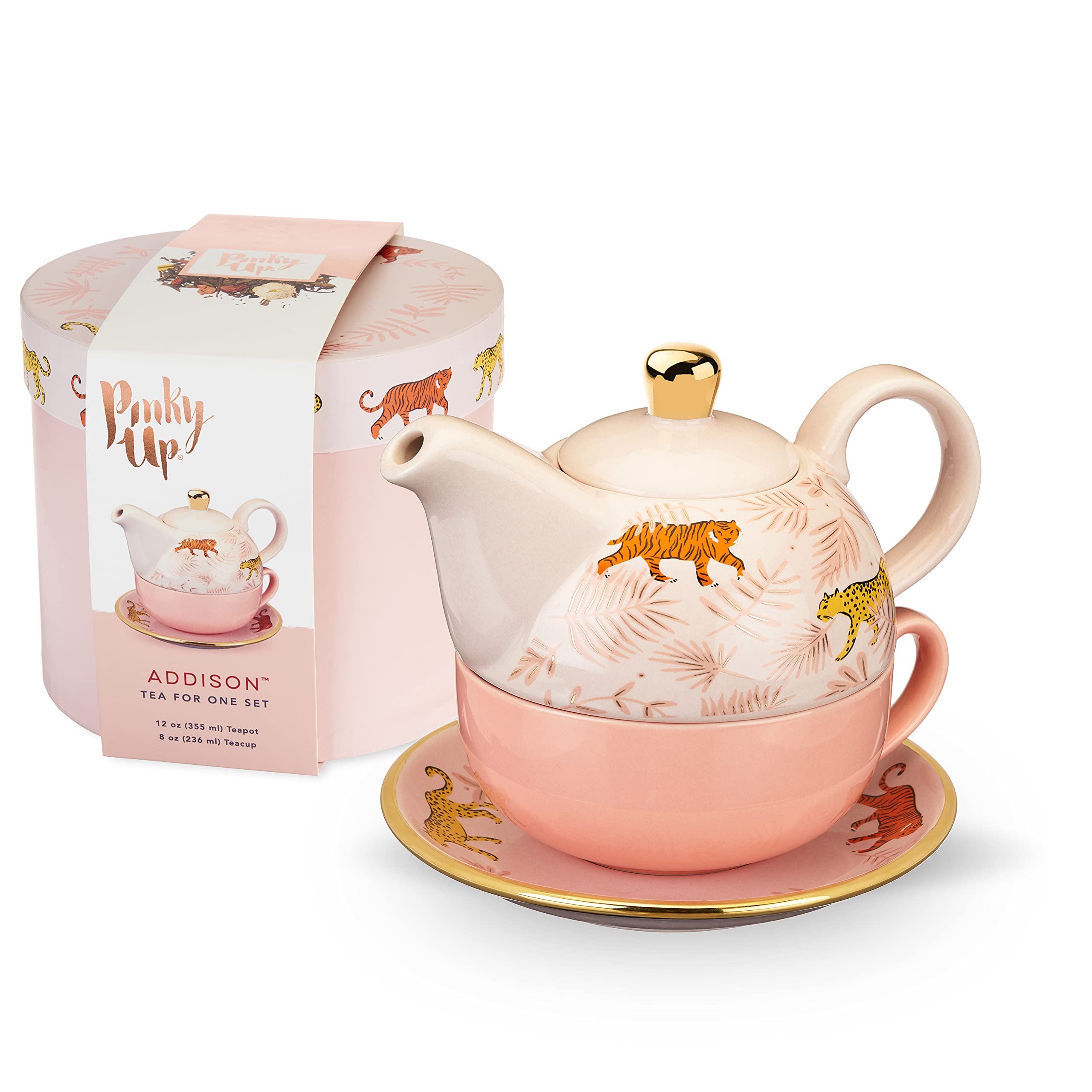 Amazon.com | Pinky Up Addison Bangladesh Tea For One Set, Teapot