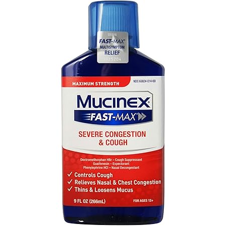 Amazon Com Congestion And Cough Liquid Mucinex Fast Max Severe Congestion And Cough Liquid 9 Fl Oz Fast Acting Maximum Strength Formula Relieves Nasal Chest Congestion Controls Cough Thins Loosens Mucus Health Amazon Com Congestion And Cough Liquid Mucinex Fast Max Severe Congestion And Cough Liquid 9 Fl Oz Fast Acting Maximum Strength Formula Relieves Nasal Chest Congestion Controls Cough Thins Loosens Mucus Health