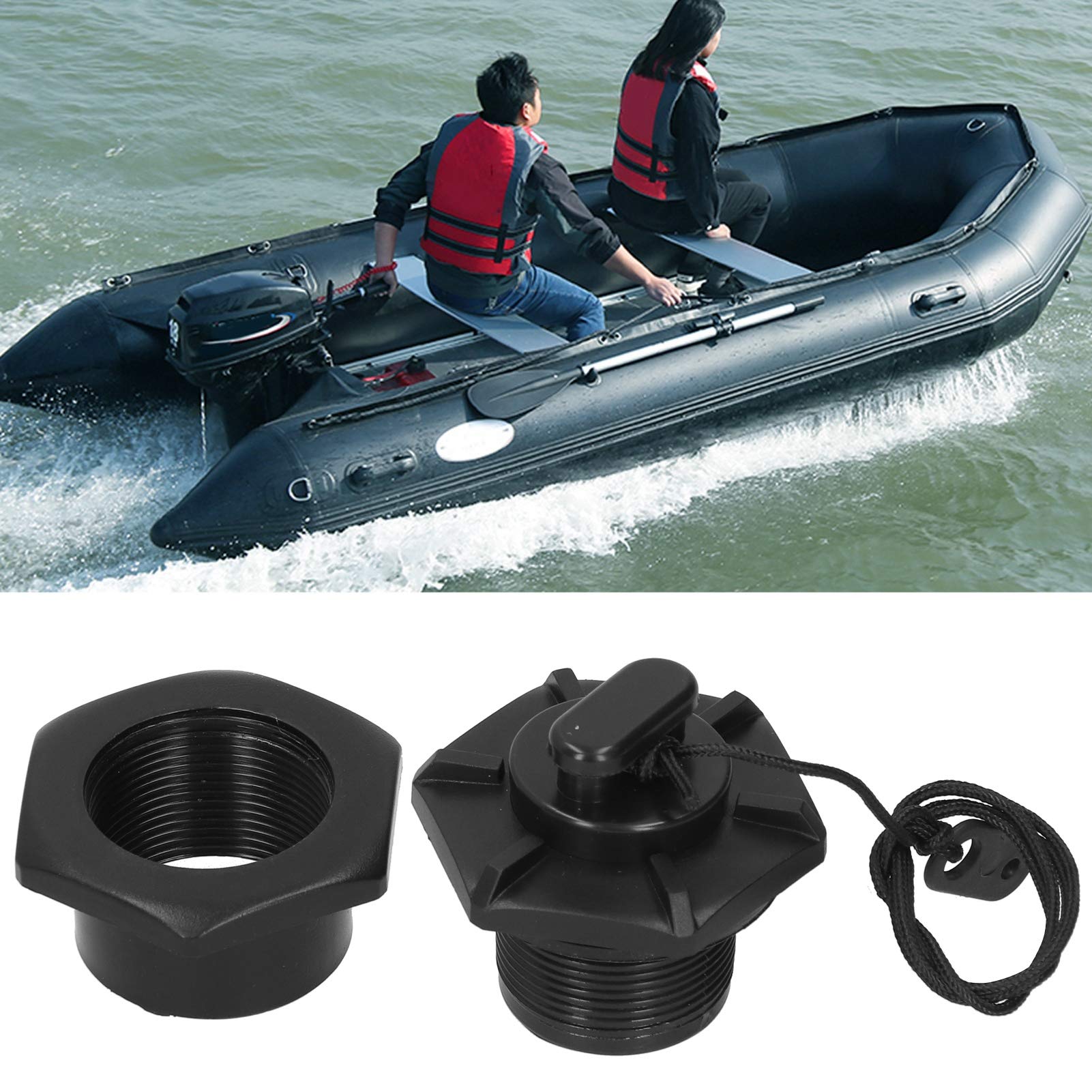 2 Tappi Di Scarico Esagonali Per Kayak E Canoa – Valvola Autosvuotante Resistente Per Barche E Sport Acquatici