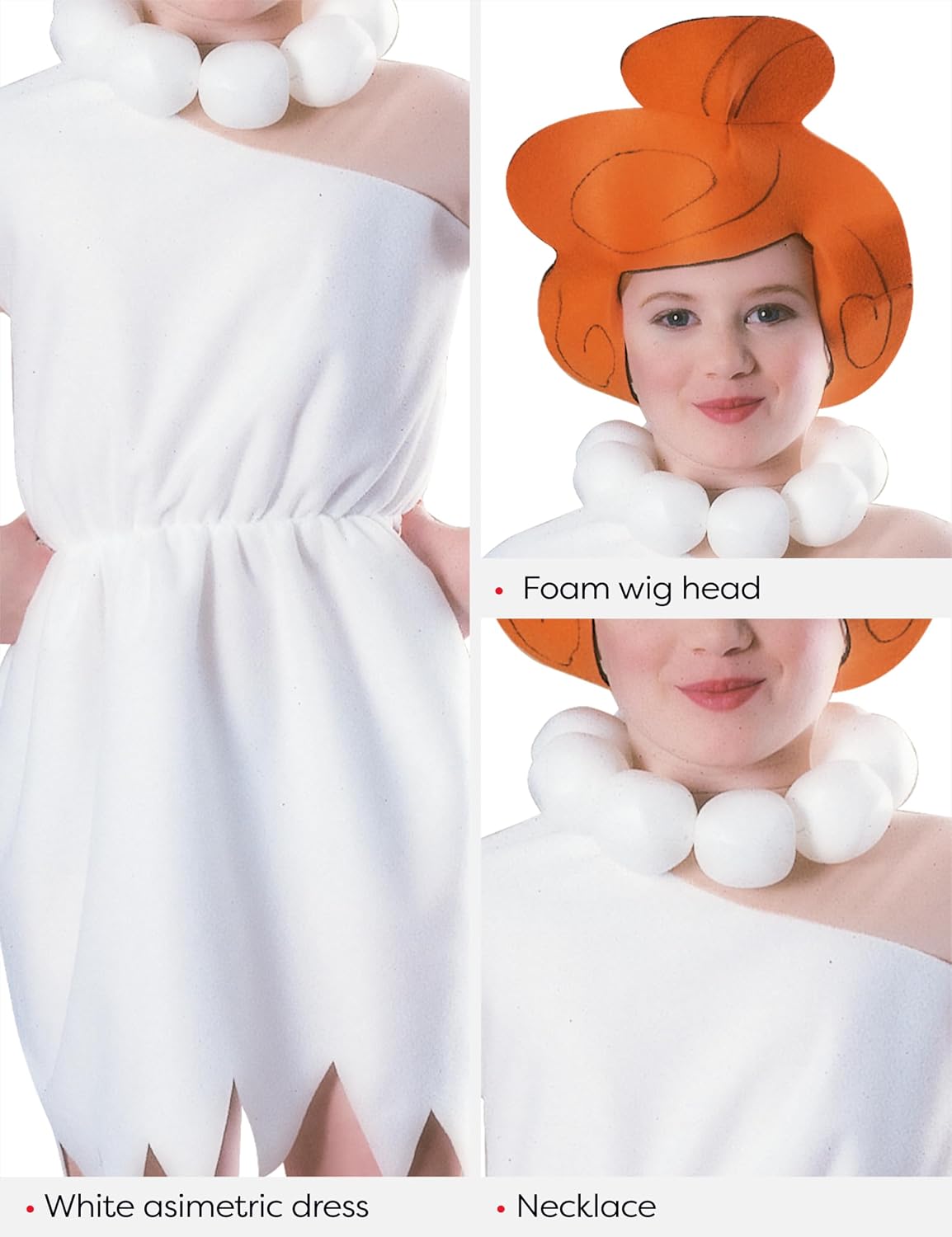 Rubies The Flintstones: Wilma Flintstone Costume for Kids, Girl's