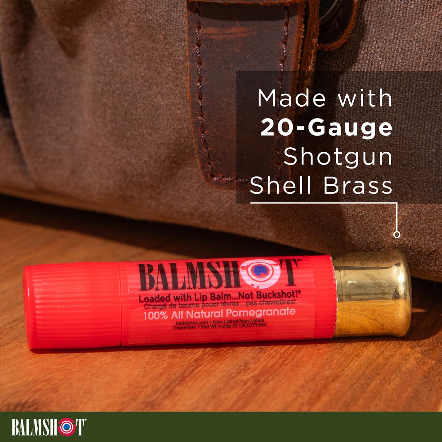 balmshot Zwei Stück 100% natürlichem Bio Granatapfel Lippenbalsam