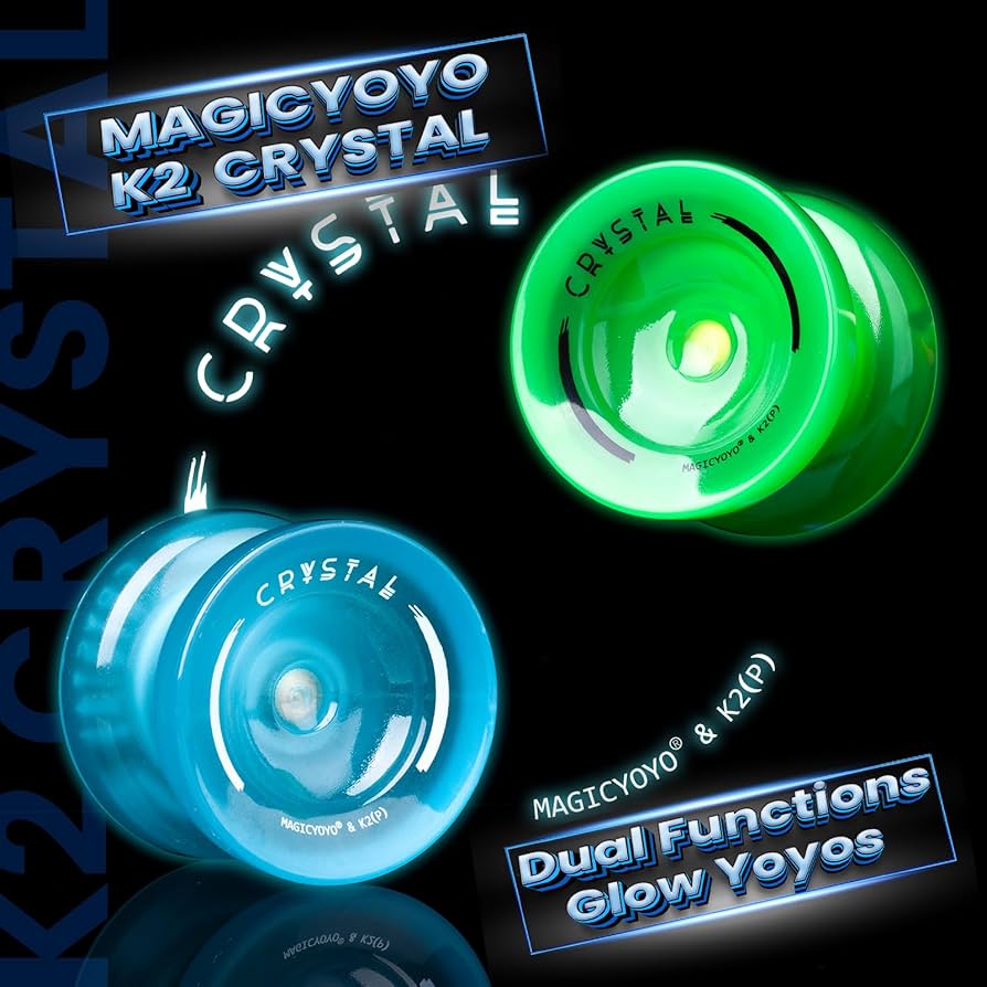 Amazon.com: MAGICYOYO K2 Crystal Yoyos Glow in The Dark