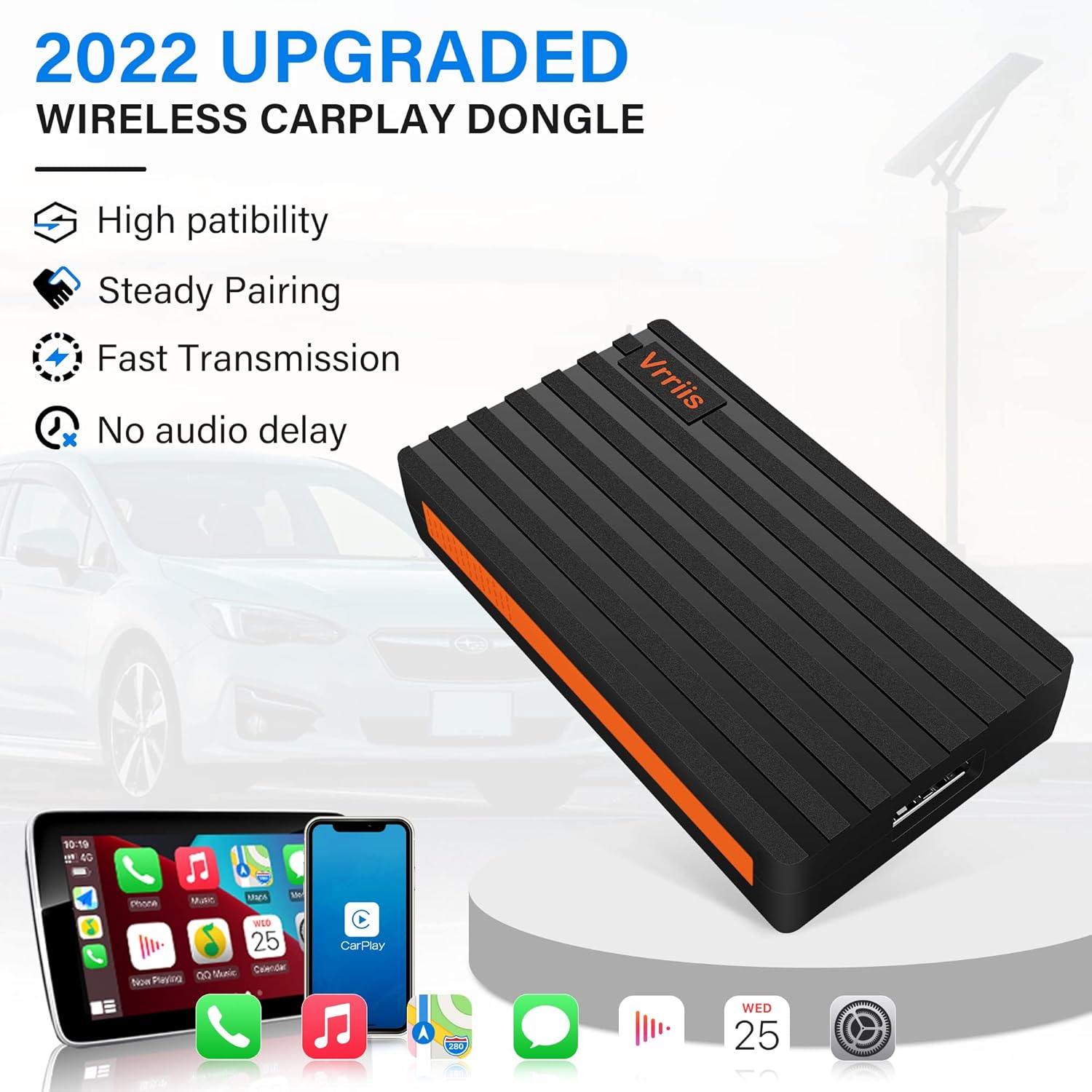 Bеѕt Quаlіtу 🔥 Wireless CarPlay Adapter, Wired to Wireless USB Dongle for Apple iOS Wired CarPlay, Compatible with Volvo/VW/Audi/Ford/Honda/Hyundai/Kia/Lexus/Acura Factory Wired CarPlay(Car Model Year:2016-2022) TOP оƒƒERS Wireless CarPlay Adapter, Wired to Wireless USB Dongle for Apple iOS Wired CarPlay, Compatible with Volvo/VW/Audi/Ford/Honda/Hyundai/Kia/Lexus/Acura Factory Wired CarPlay(Car Model Year:2016-2022)