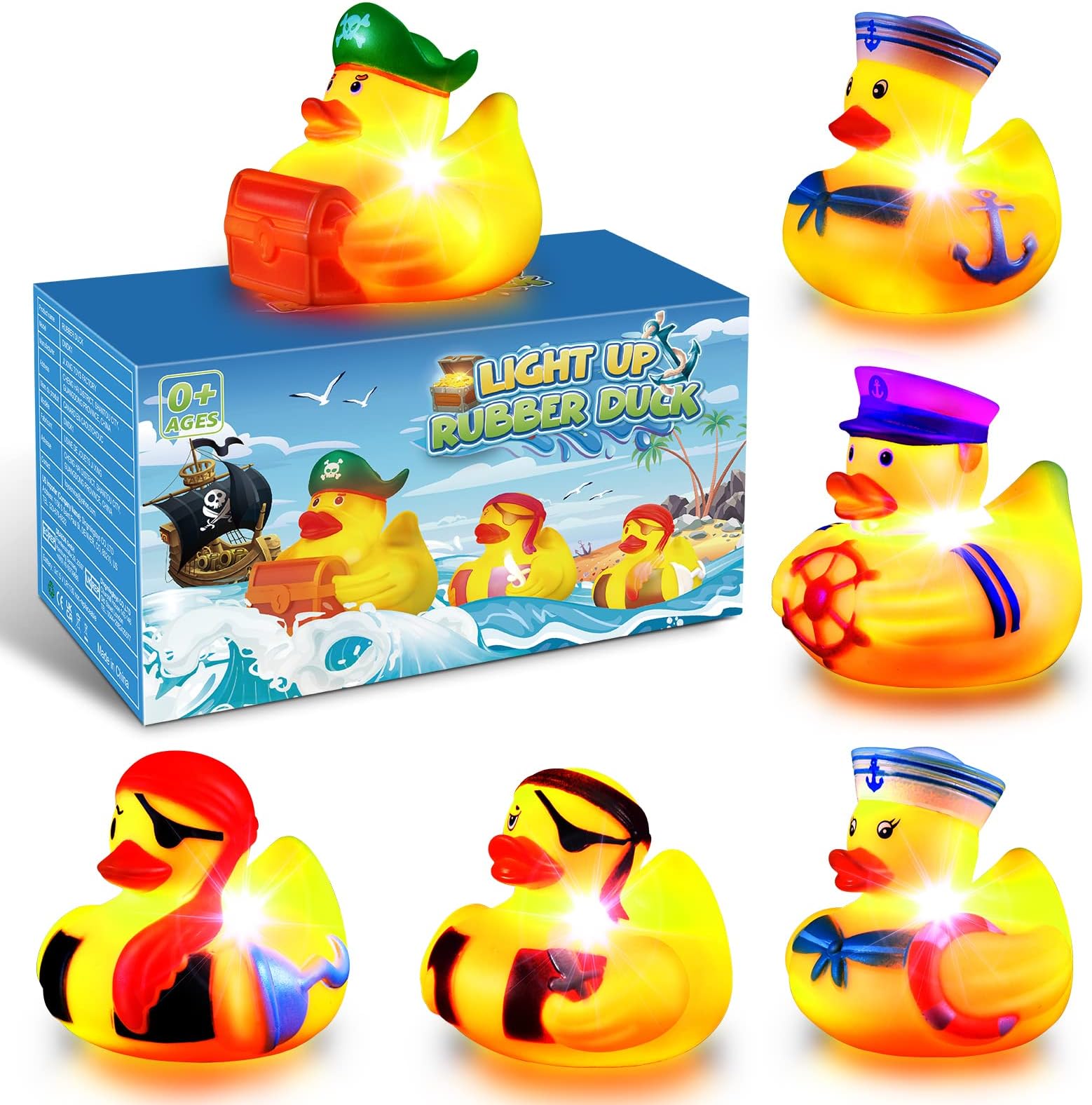 Bath Toys for 1 2 3 4 Year Olds, Light Up Rubber Duck 1-5 Year Old Boy Girl Gifts Light Up Bath Toys 1st Birthday Easter Gifts for Kids Boys Toys Age 1-5 Bath Time Sensory Toys for Autism