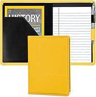 Vista 11 de Gorbado Carpeta para portafolio o cartera, mini carpeta de 5 x 8 pulgadas, bloc de escritura legal, carpeta organizadora de documentos A5 para Negro