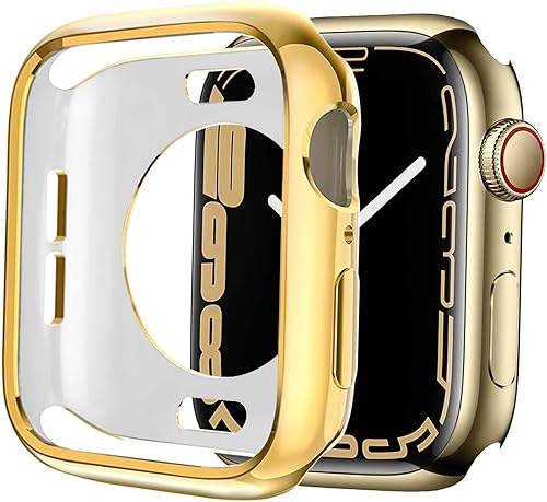 BOTOMALL Compatible con Apple Watch Case de 1.614 pulgadas Series 9 (2023) Series 8 Series 7 Soft Flexible TPU Thin Lightweight Protector Bumper