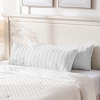 Vista 269 de Fancy Homi Fundas de almohada decorativas bohemias de 20 x 20 pulgadas para sala de estar, sofá, cama, sillón, rústico, moderno, decoración del Crema