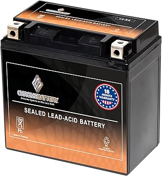 CB CHROMEBATTERY ATV Battery High Performance - Maintenance Free - Sealed AGM YTX14-BS Motorcycle Battery compatible with Honda Suzuki Kawasaki Yamaha Ford - ATV Scooter