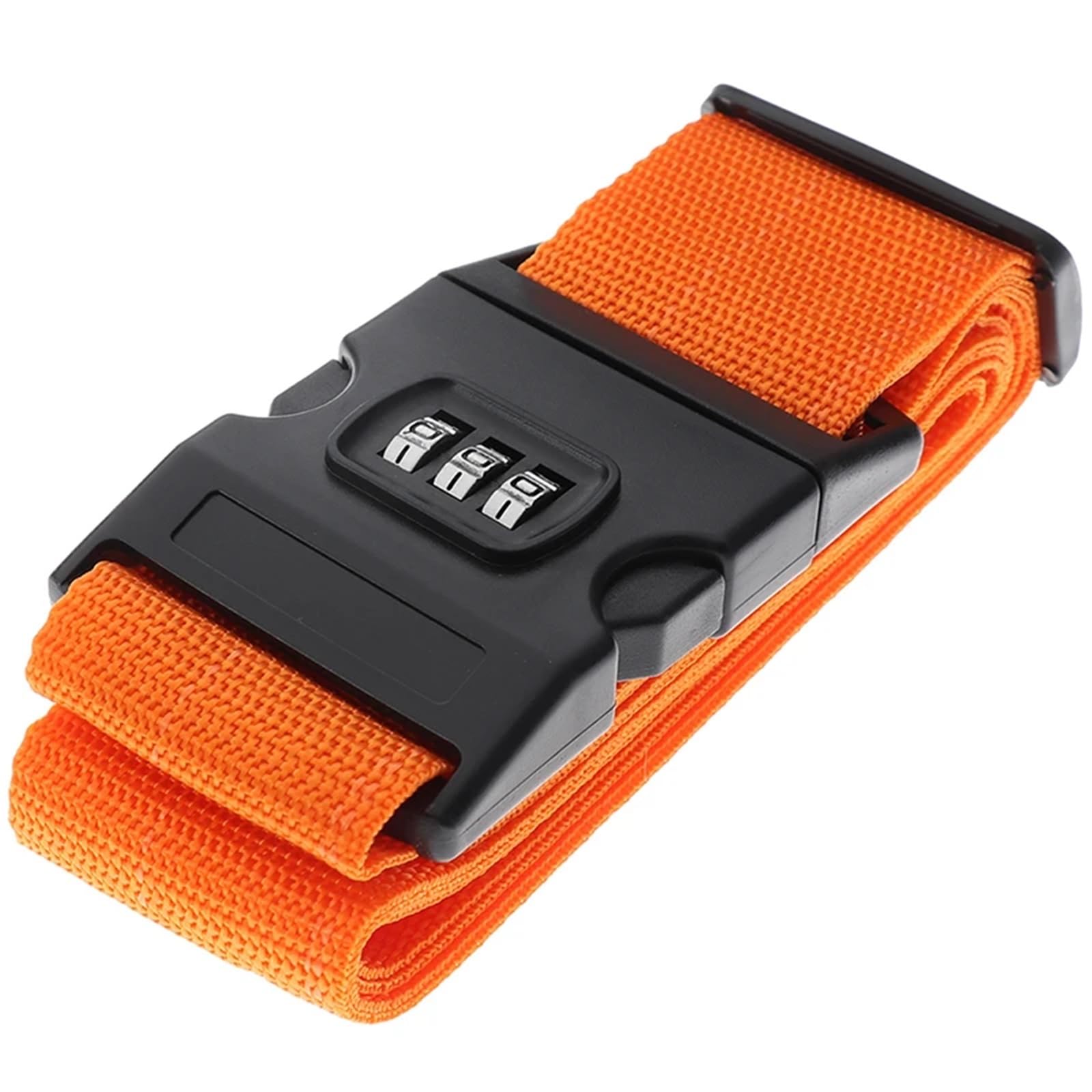 Correa de Nailon for Equipaje, Hebilla Ajustable for Maleta Viaje, cinturón, Accesorios, Seguridad for Embalaje, 4 Uds para Maletas(Orange)