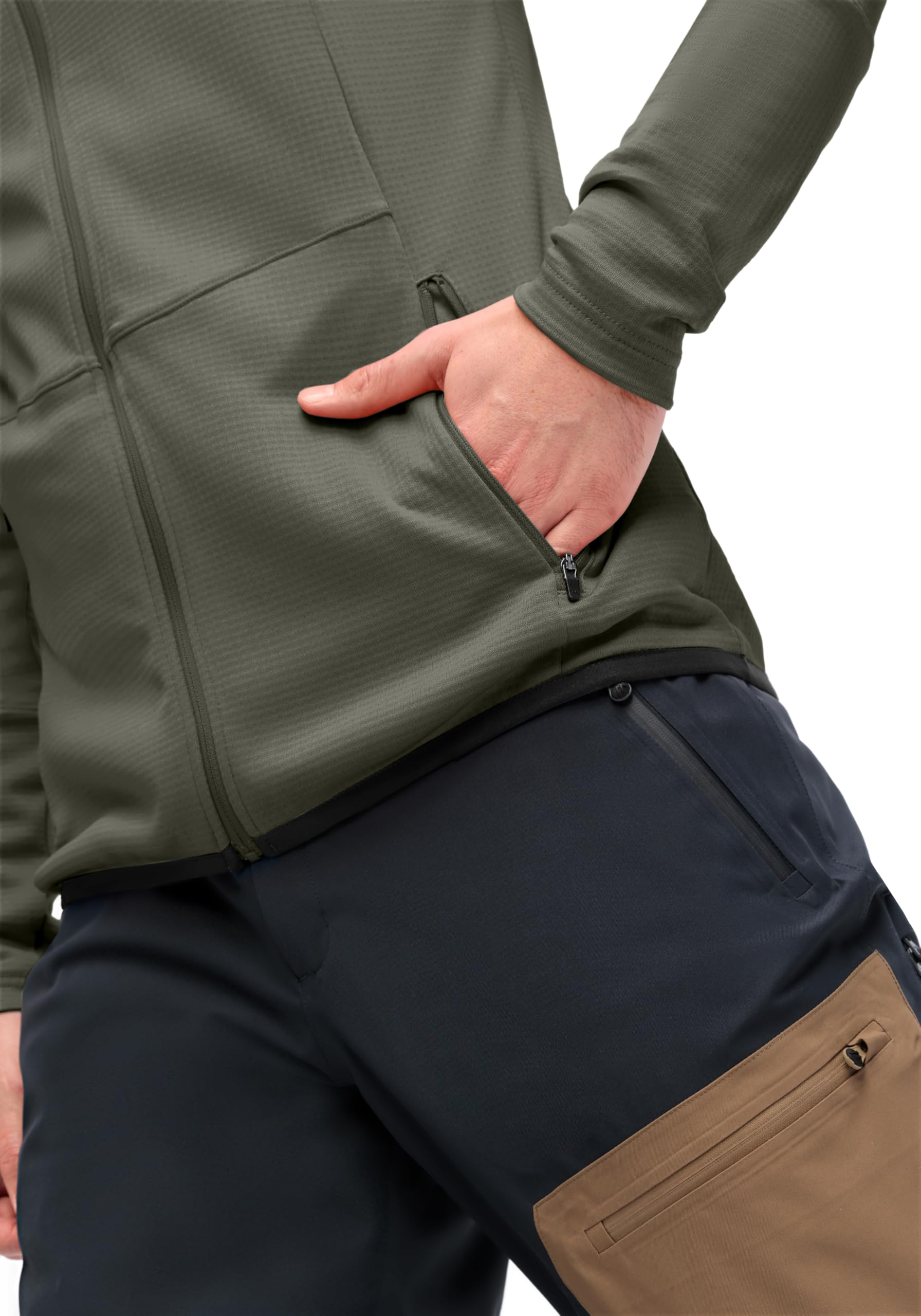 Maier Sports Sinaia M, Herren Fleecejacke, Universell einsetzbare Funktionsjacke zum Wandern, für die Piste und für die Freizeit, dryprotec Technologie, Atmungsaktiv