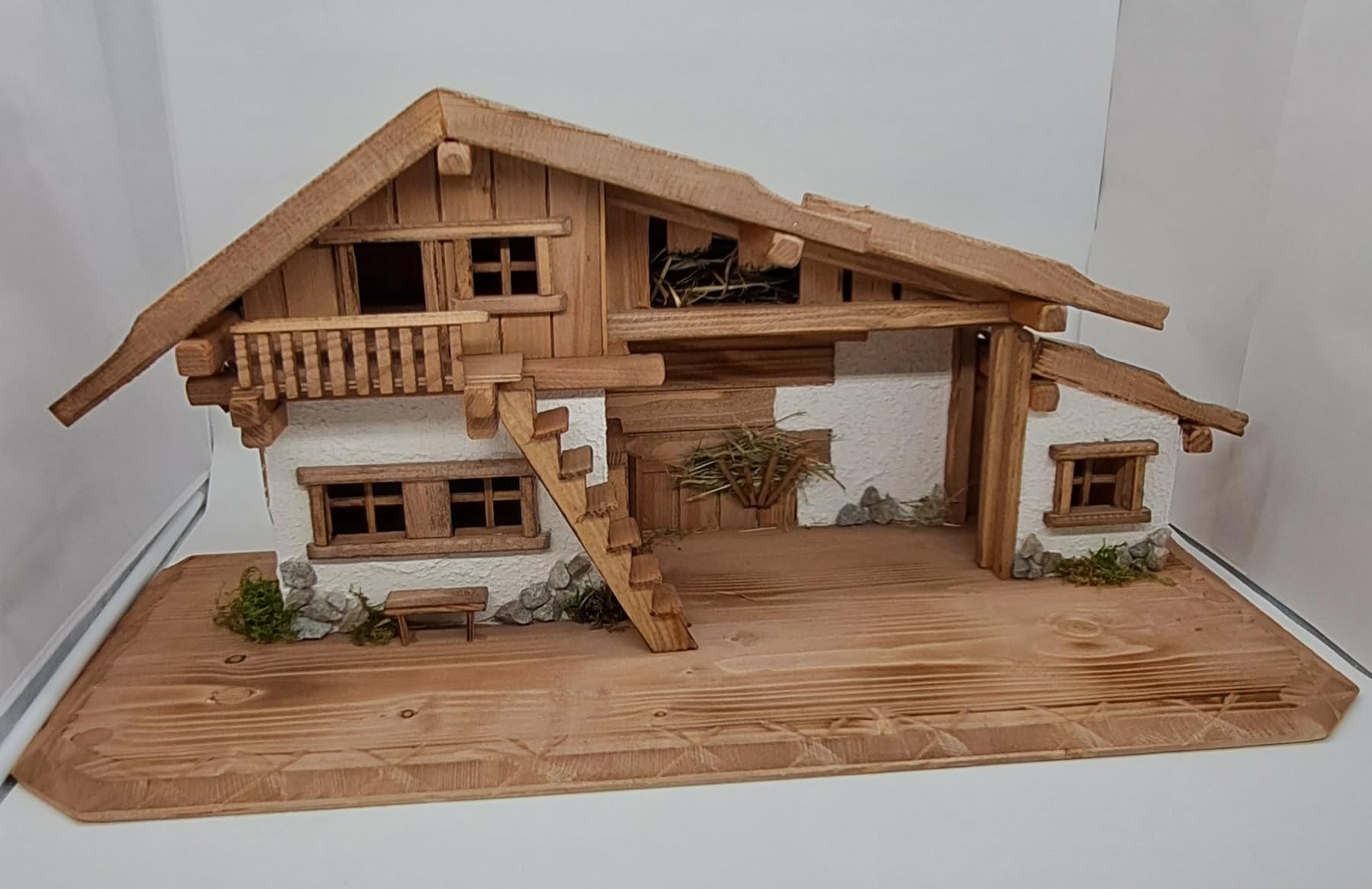 Crèche de Noël XXXL - Crèche de Noël avec figurines (K1F)