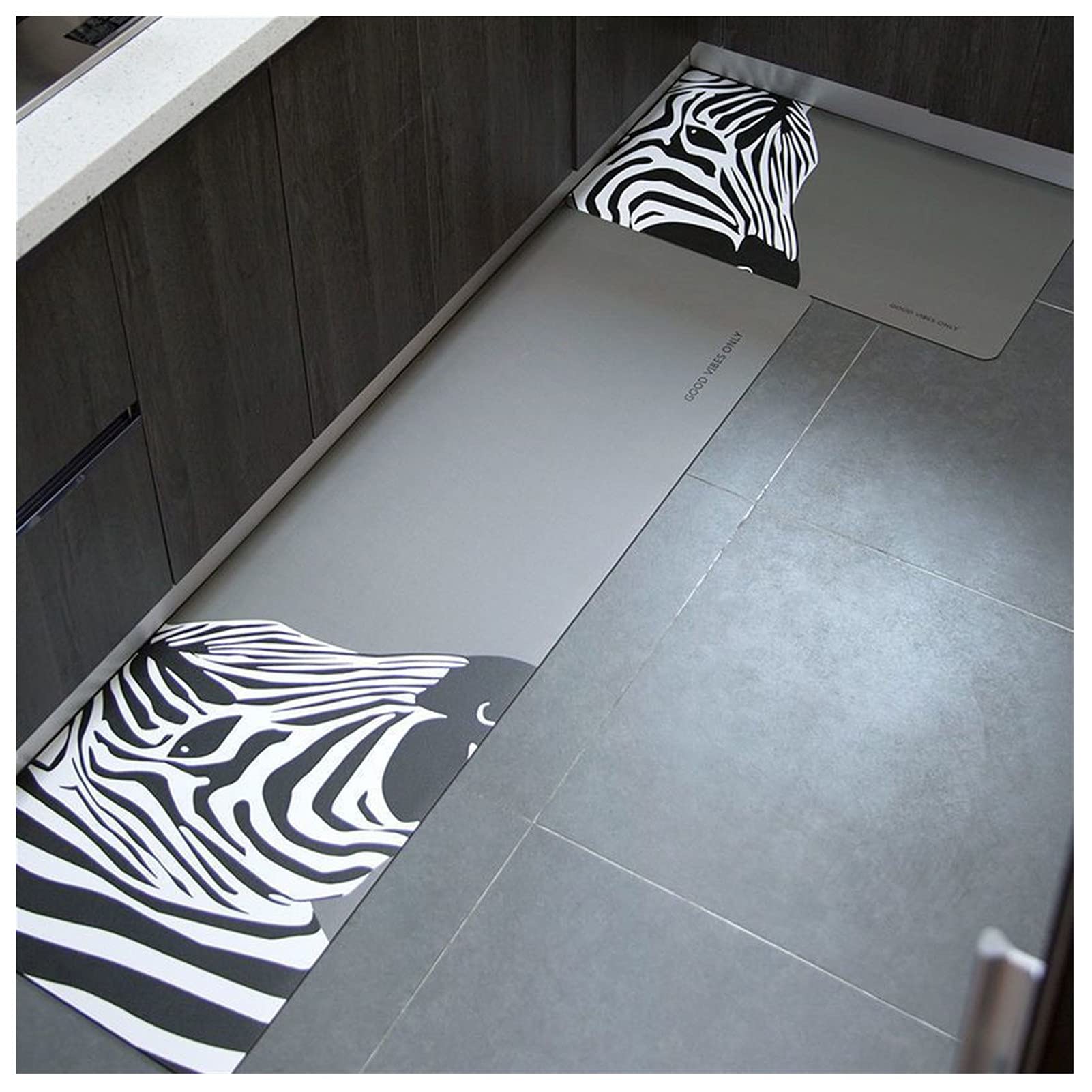 Tapis De Cuisine Anti-Fatigue YCDZ 45x75cm - PVC Imperméable Antidérapant - Protection Sol Et Confort