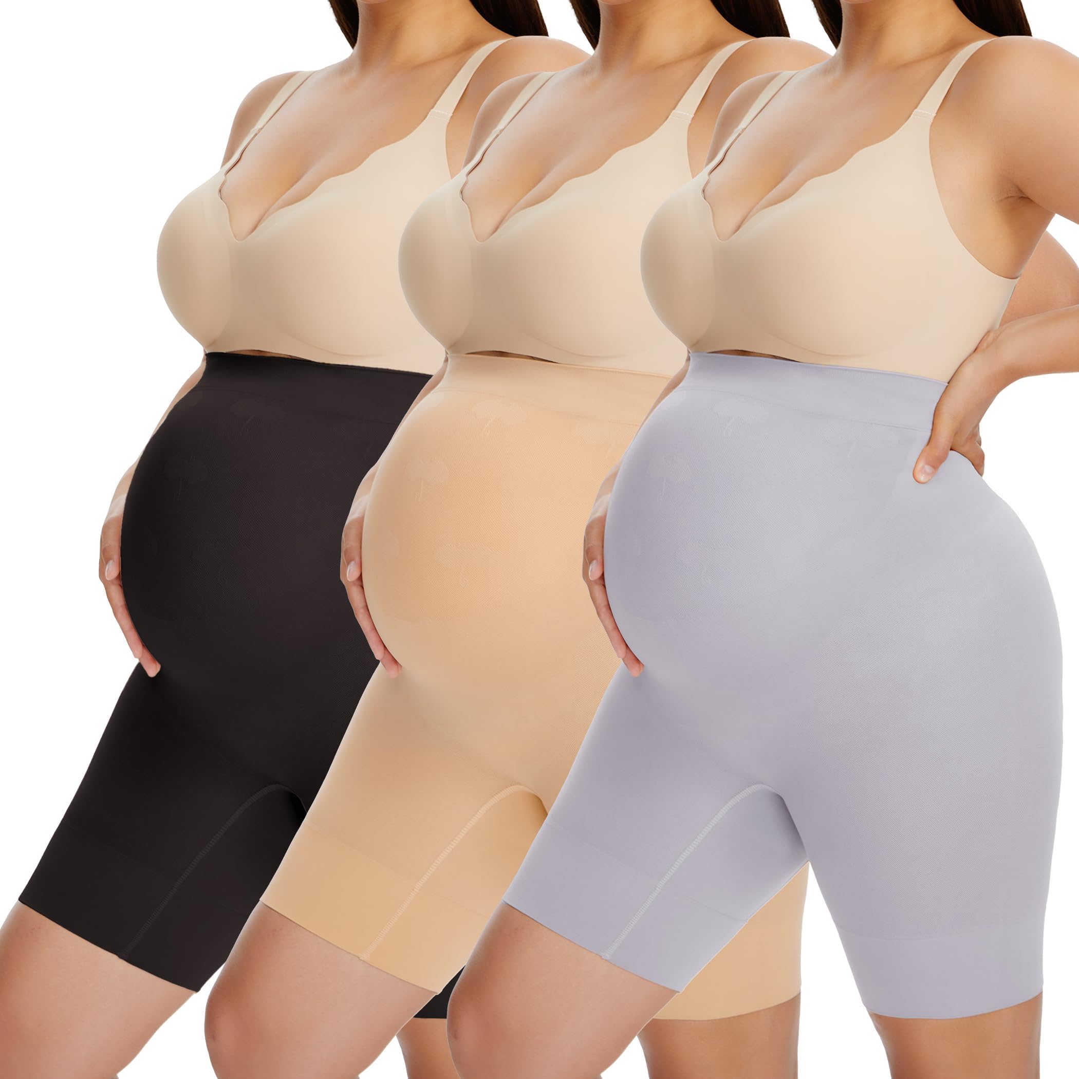 HBselect Culottes de maternité sans Coutures pour Femmes, sous-vêtements Sculptants, Culottes de maternité à Jambes Longues