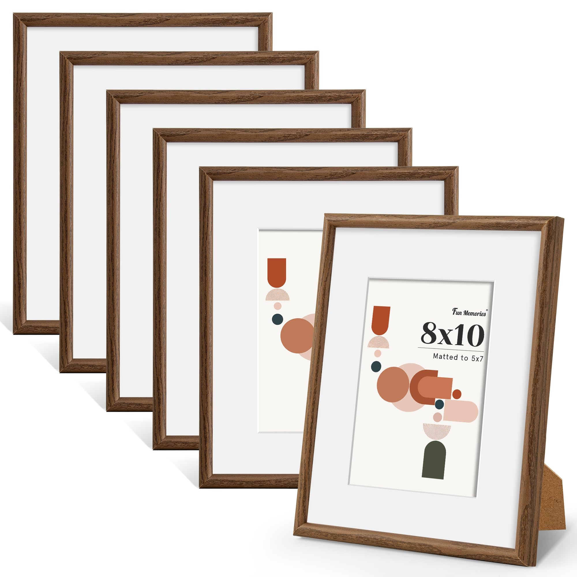 Amazon.com - Fun Memories 8x10 Picture Frame Set of 6, Display 5x7