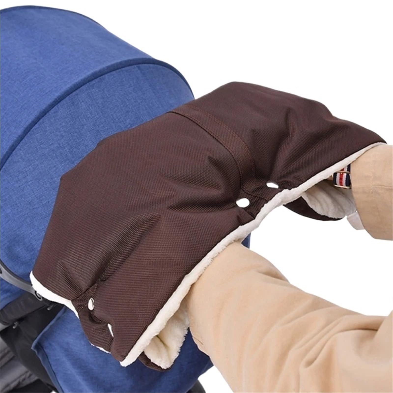Guanti Passeggino Scaldamani antivento for passeggino, guanti universali foderati in pile, for tenere le mani asciutte e calde(Red)
