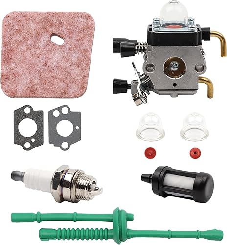 LEEGAWU Carburador FS38 FS55R para STIHL FS55 FS55R FS38 FS45 FS46 KM55 HL45 FS45L FS45C FS46C FS55C FS55RC Recortadora de malezas