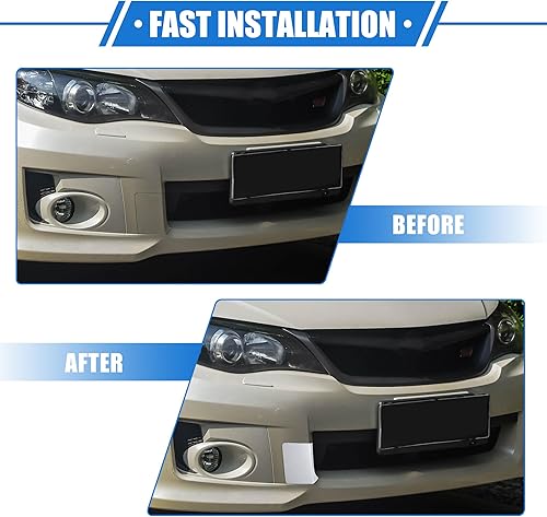 Vista 14 de Tapa de gancho para remolque de automóvil compatible con Subaru Impreza 2010-2014, parachoques delantero rojo de plástico duradero