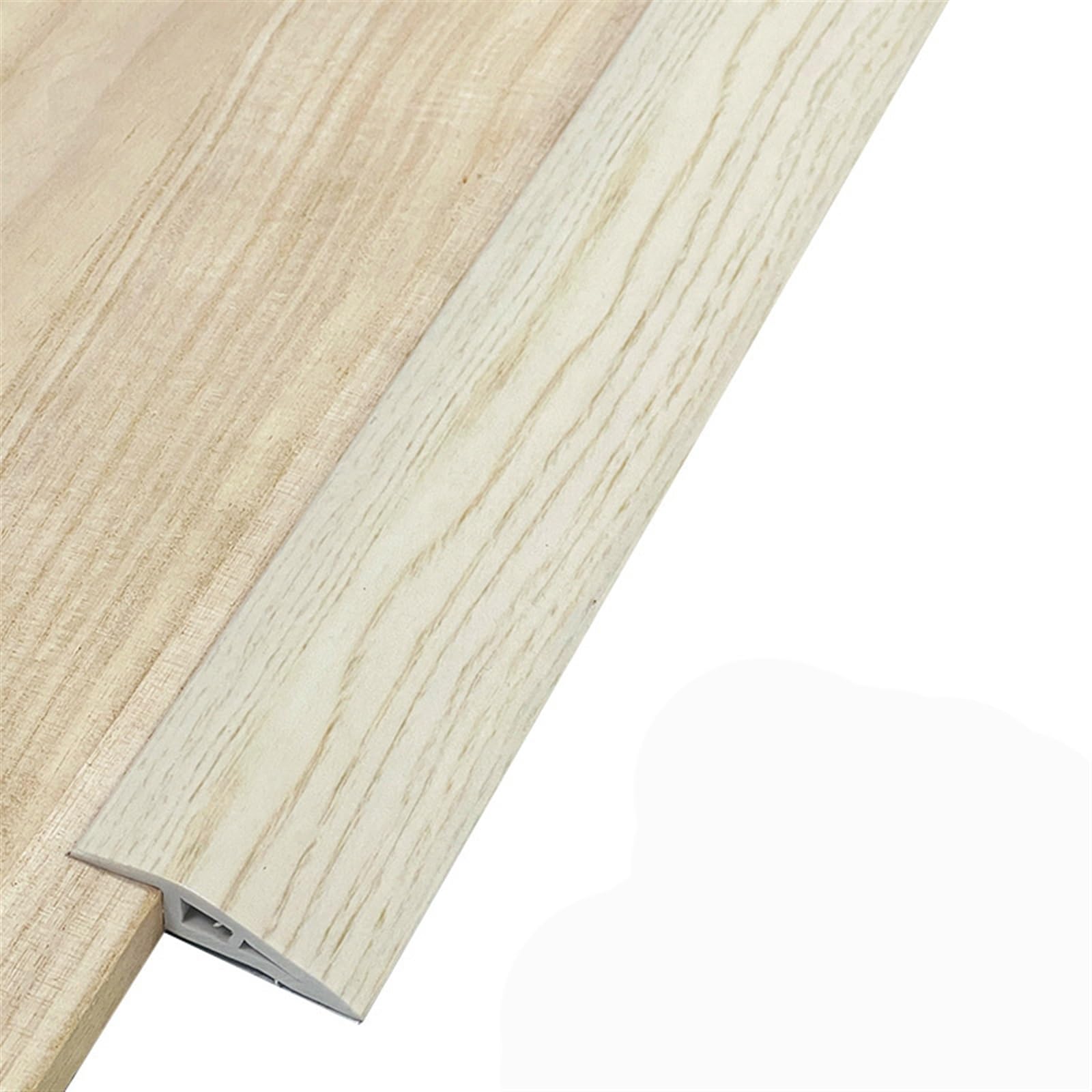 Frzxbkw White Oak 3M/10Ft Rubber Threshold Ramp, Self Adhesive Door Floor Transition Strip, Flooring Threshold Ramp Reducer, Door Strip Trim Bar, Suitable For Threshold Height Less Than 7-20Mm