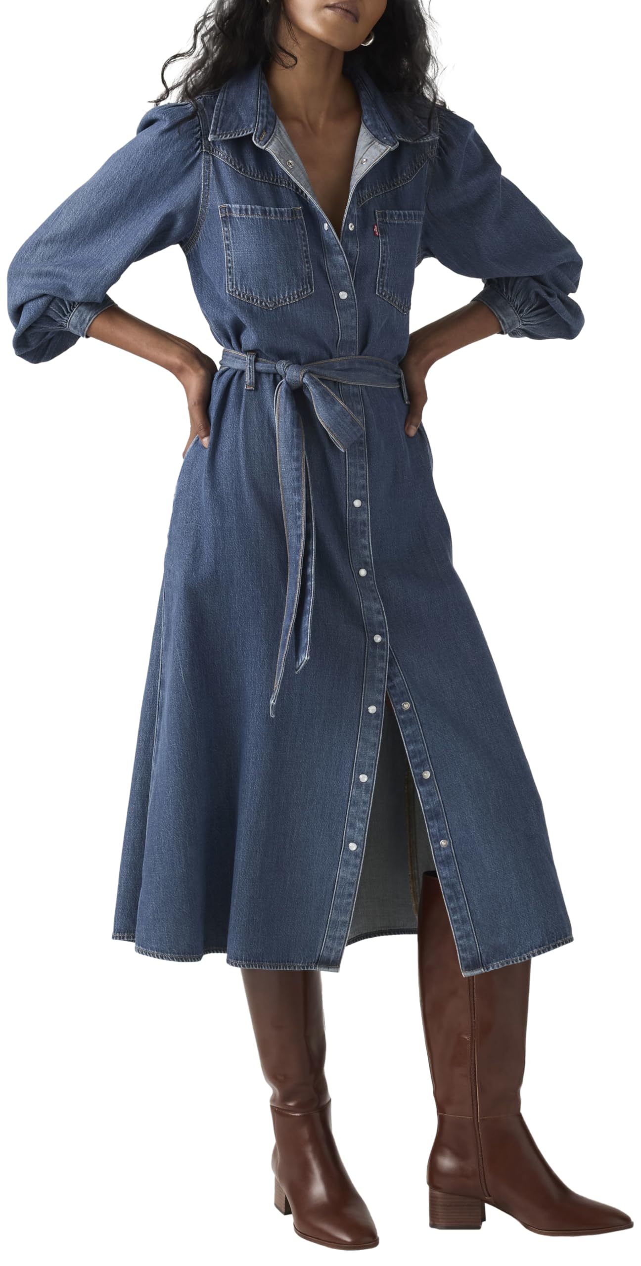 Journey Ls Maxi Dress Celestial Blue, Celestial Blue, L