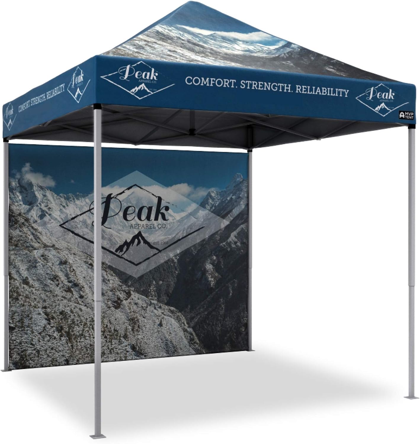 Custom Canopy Pop Up Tent, 10x10' Instant Event Tent