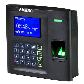 The AMANO Fingerprint Time Clock Includes PC Software and Supports Finger Scan, RFID, PIN Punching, and WiFi connectivity in one Device. It can Save Records for up to 100 Employees upgradable