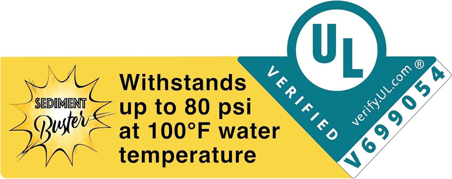 Water Heater Tool UL Verified V699054 – Flushes, Cleans, Drains, Breaks Up Sediment Clogs from Electric or Gas Water Heaters – Easy to Use image 2 of 10 B0CNN19BTM