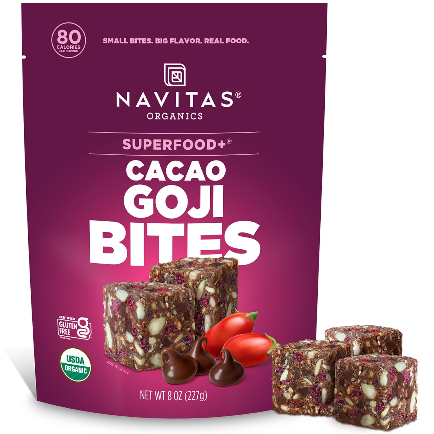 Navitas Organics Cacao Goji Superfood+ BITES...
