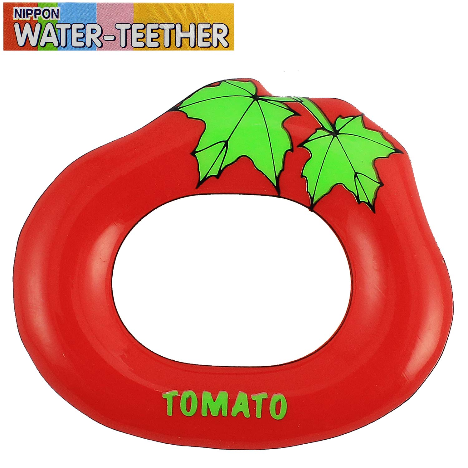 Nippon Water Teether | Smoothing Soft Chilled Teether for Baby | BPA Free Soother Cum Toy | 3+ Months Babies | Tomato Design - Multicolour