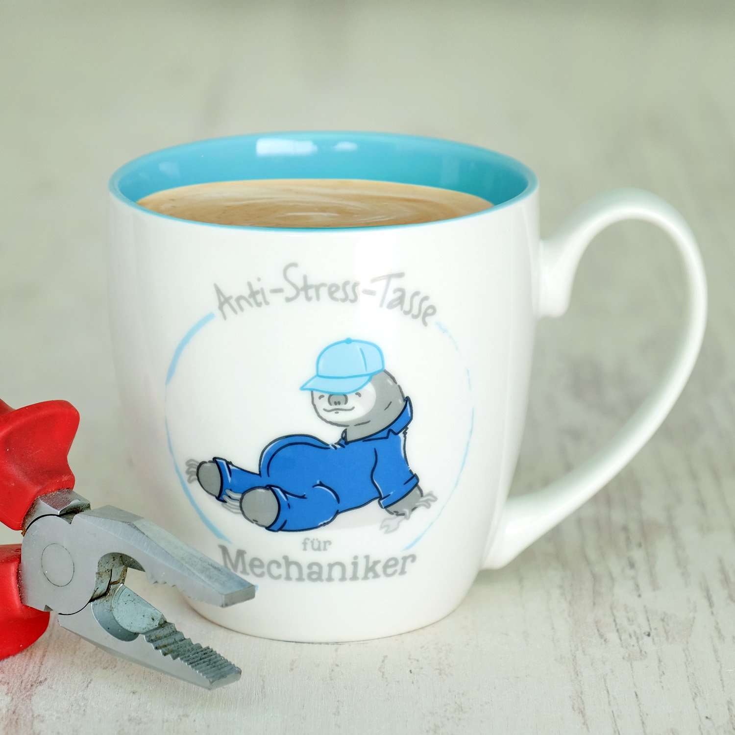 Gruss & Co Anti-Stress-Tasse Motiv "Mechaniker" – Bild 2