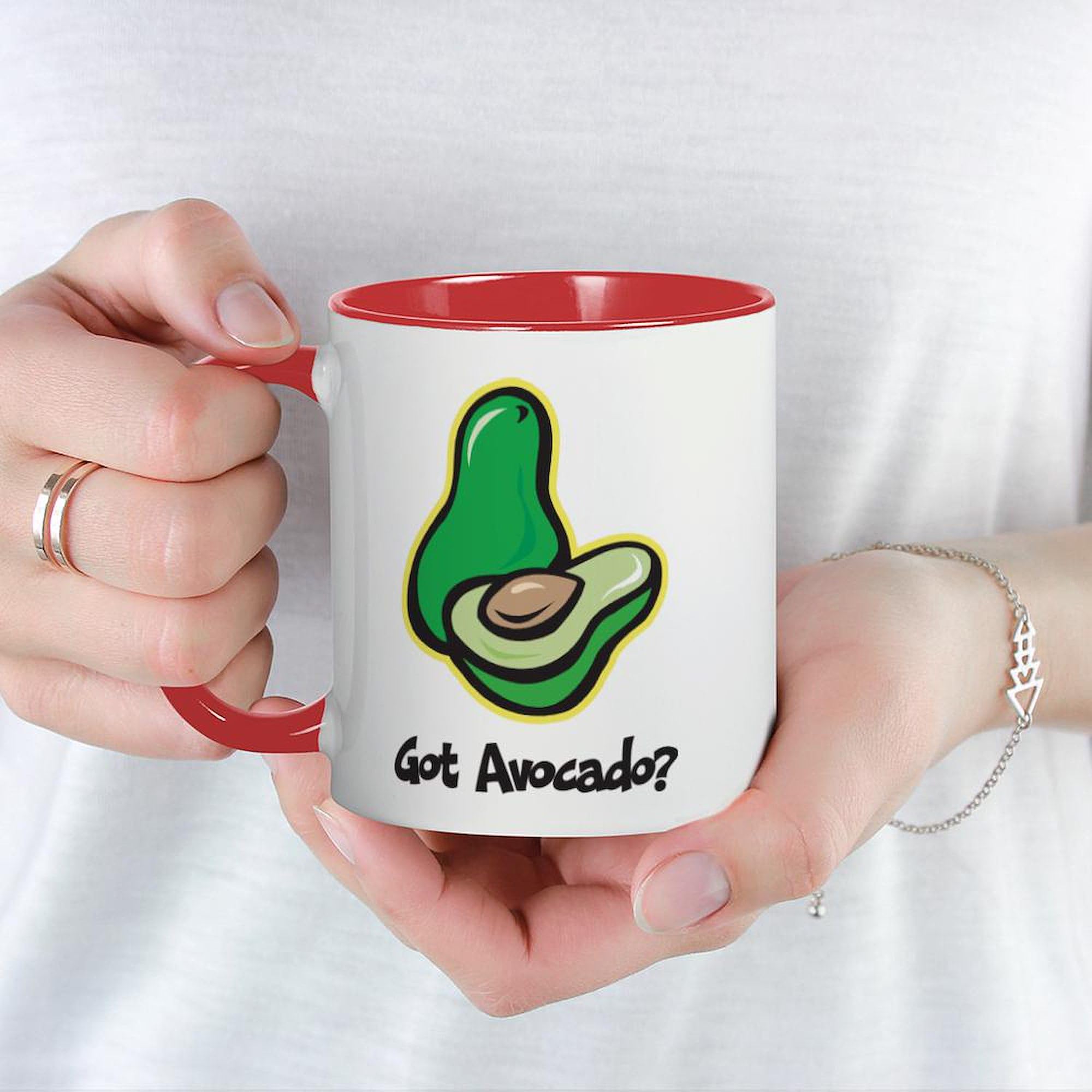 CafePress "World's Best AVO" Mug - 11 Oz Ceramic Coffee Mug, Dishwasher Safe - View #3