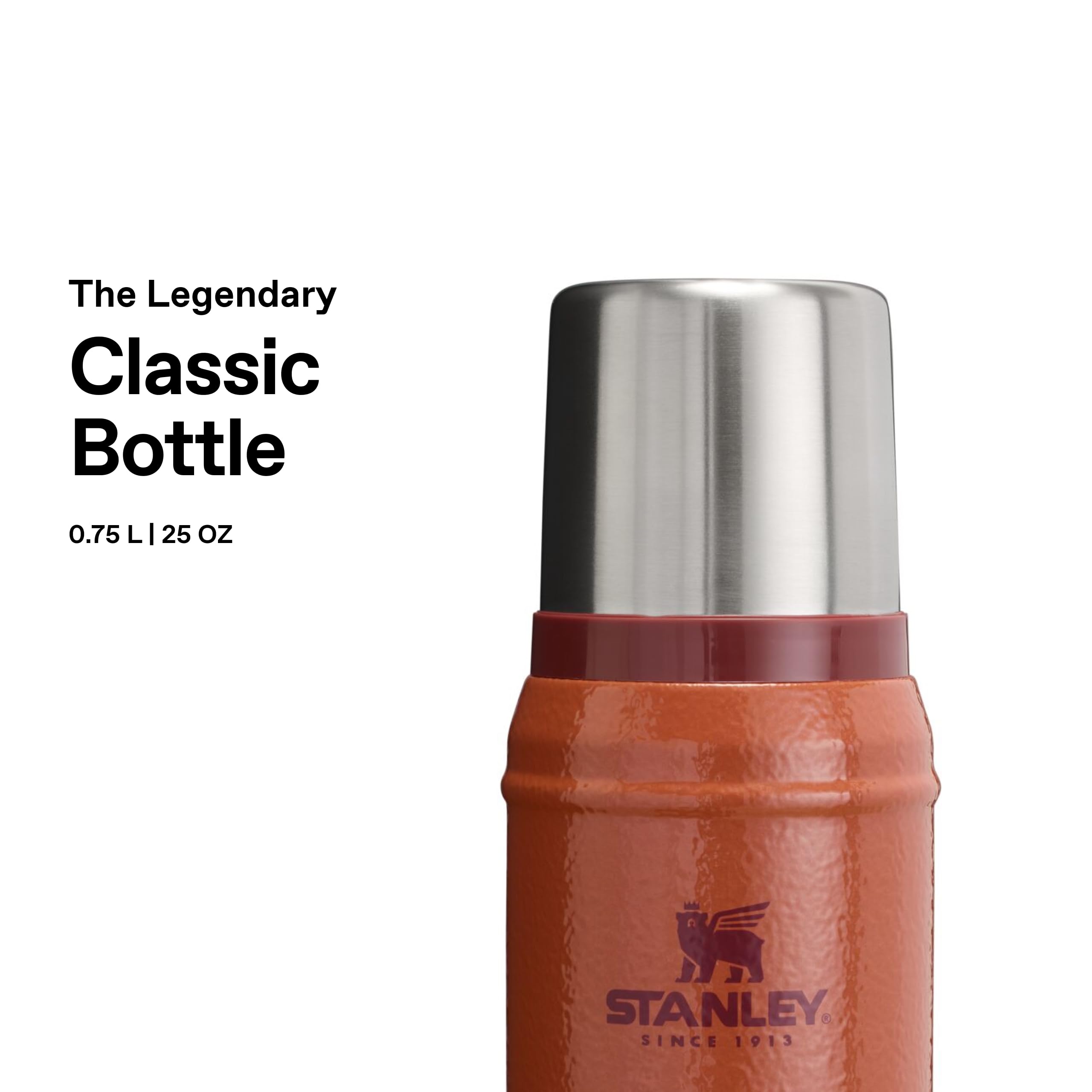 Stanley 1913 Classic Legendary Thermal Flask 0.75L, Keeps Hot Or Cold for 20 Hours, BPA-Free Insulated Bottle - Image 4