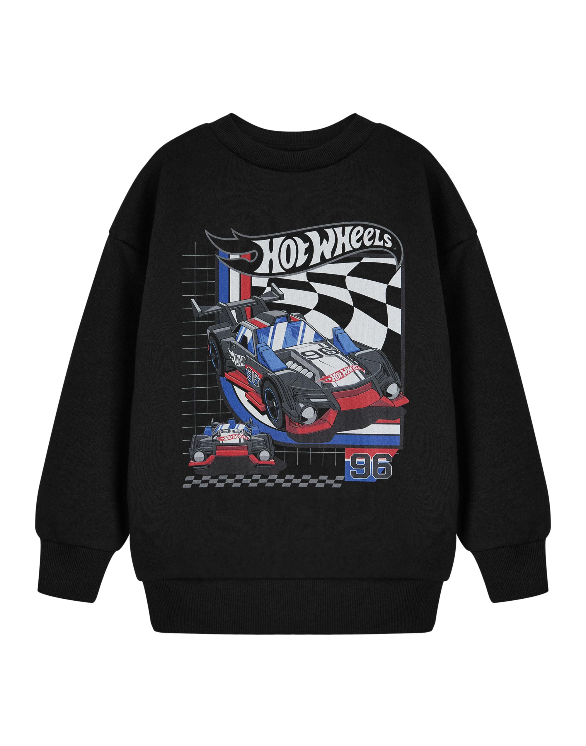Hot Wheels Kids Black Long Sleeve Graphic T-Shirt - 11-12 Years