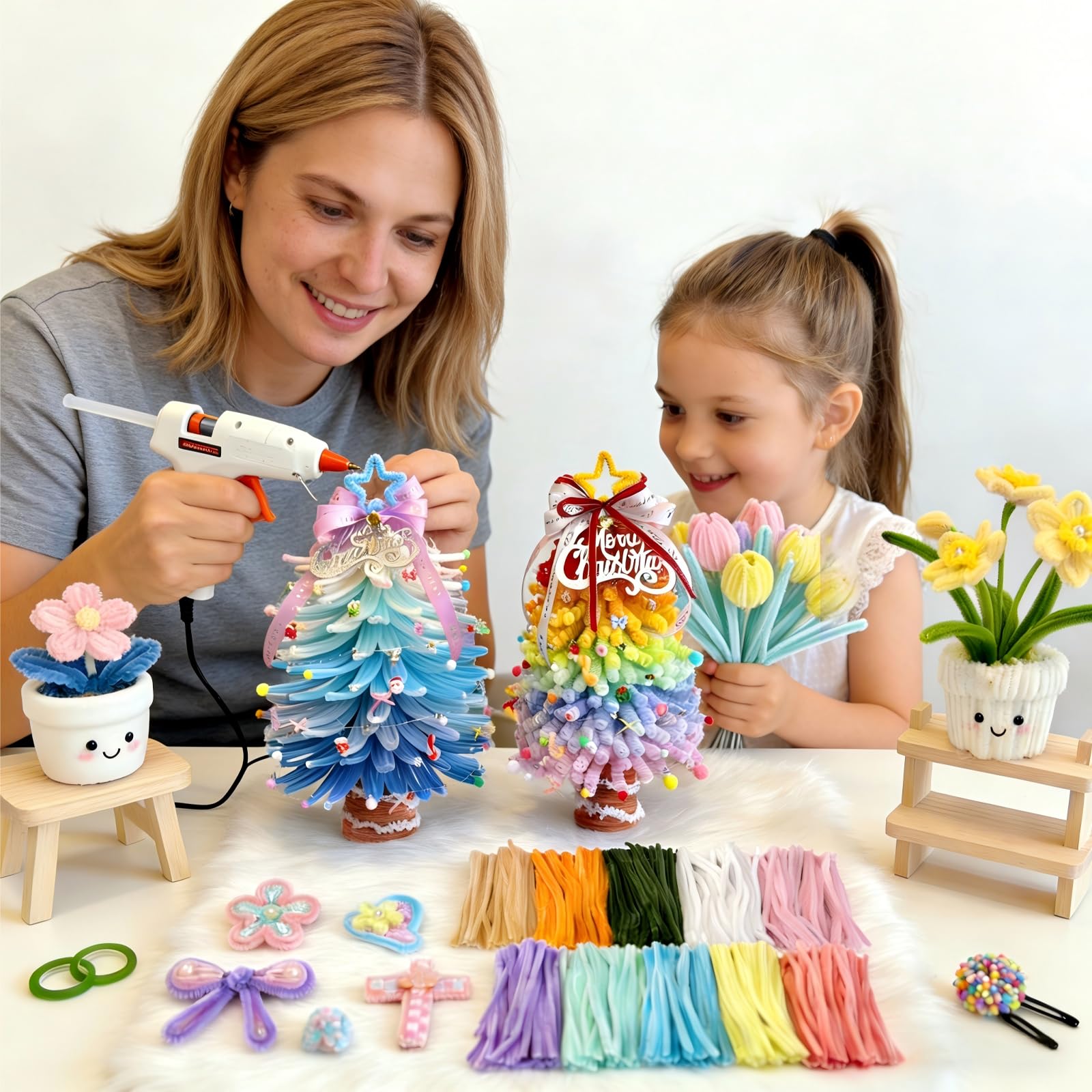 Set di 500 pulitrici per pipe, bouquet, per fai da te, fiori e decorazioni