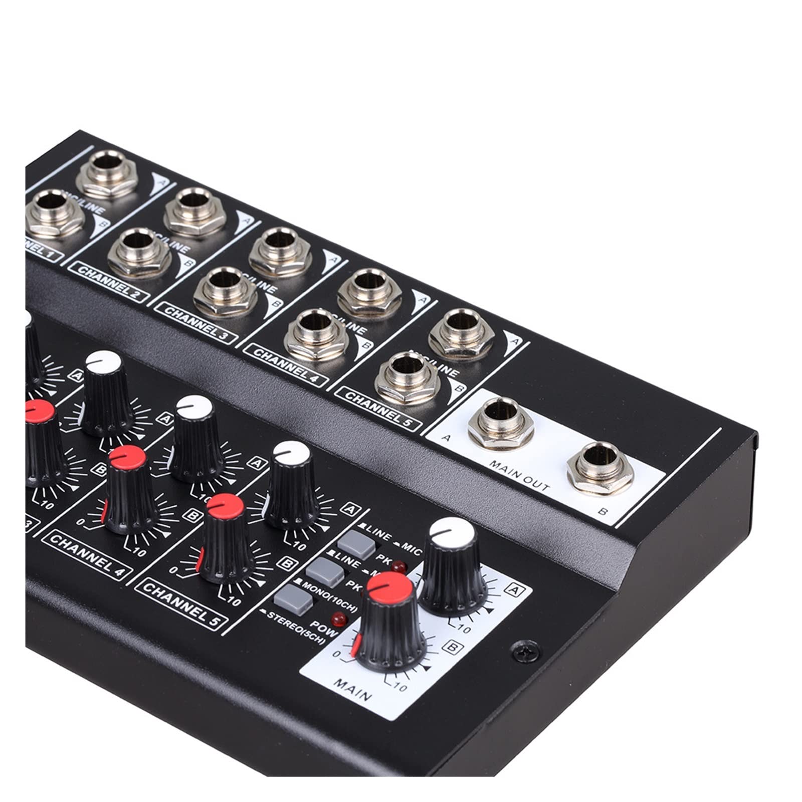 Mixer audio per DJ Console di missaggio a 10 canali Mixer digitale stereo for la registrazione DJ Network Live Broadcast mixer