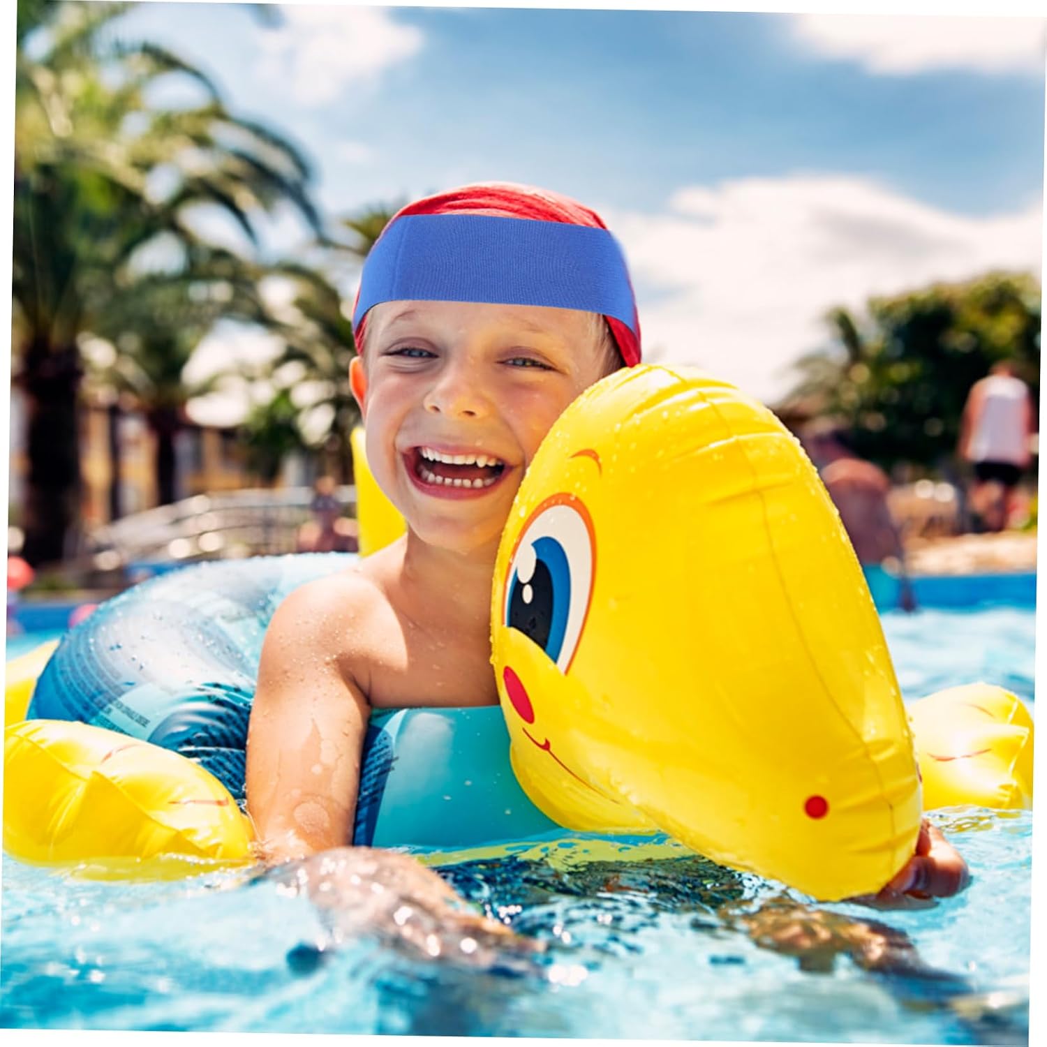 Kisangel 6pcs Swim Headband Ear Plugs Boys and Girls Sports Headband Neoprene Ear Protector for Swimming Comfort Fit