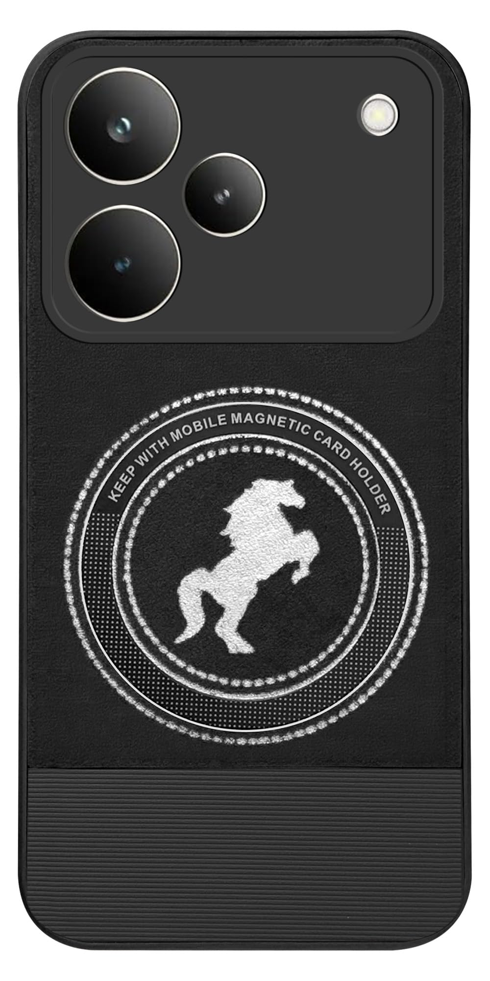 Jkobi PU Leather Back Cover for Realme P4 Pro (Black, MagSafe) - Image 1