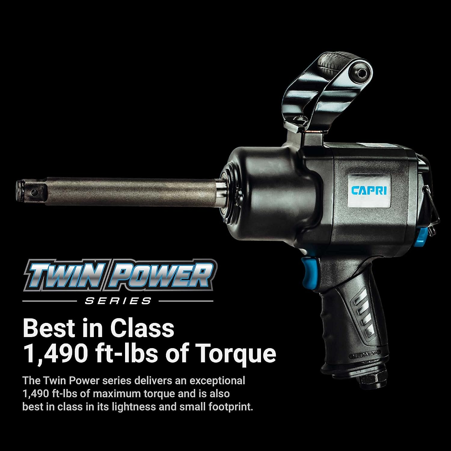 Capri Tools Twin Power Air Impact Wrench (1490 ft. lbs. 3/4 in. Drive (6 in. extended anvil))