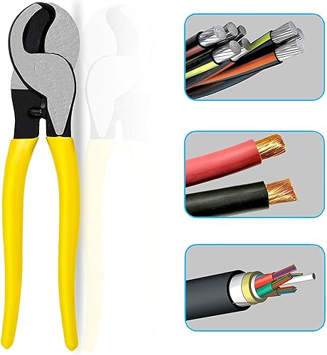 Miniatura 5 de Cortador de cable, cortador de cable coaxial de alto apalancamiento para aluminio, cobre, cable de comunicaciones