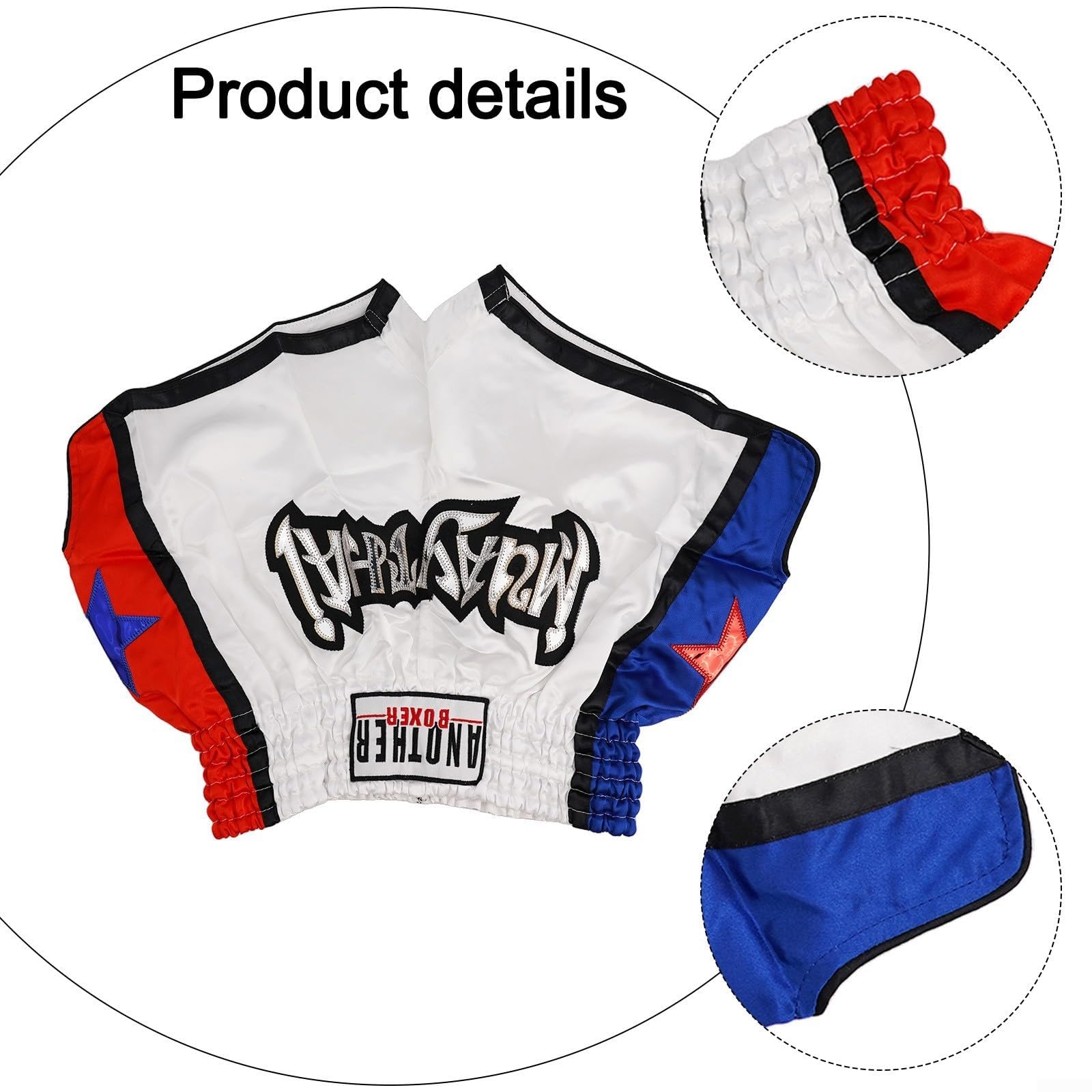 BlissfulAbode Pantalones cortos de boxeo funcionales para artes marciales mixtas y Muay Thai