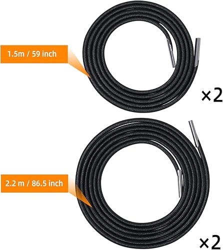 Miniatura 3 de SUQ I OME Cable de repuesto para silla de gravedad cero, paquete de 4 herramientas de reparación de cables elásticos de repuesto universales para