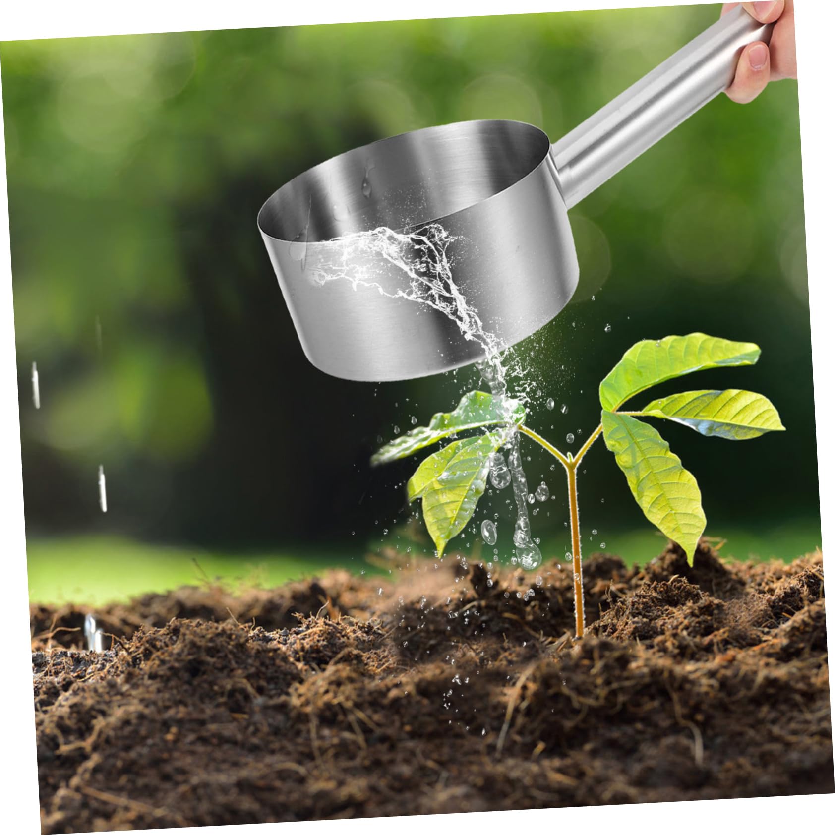 Louche à Soupe Métal Longue Pour Cuillère à Eau Arrosage Plantes Légumes Maison Jardin