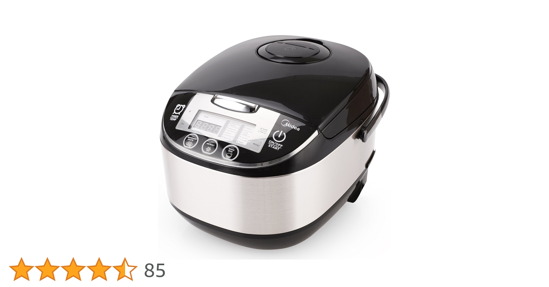 Midea 炊飯器 ホワイト 蓋付き Amazon | Midea 炊飯器 スロークッカー マルチクッカー 10カップ