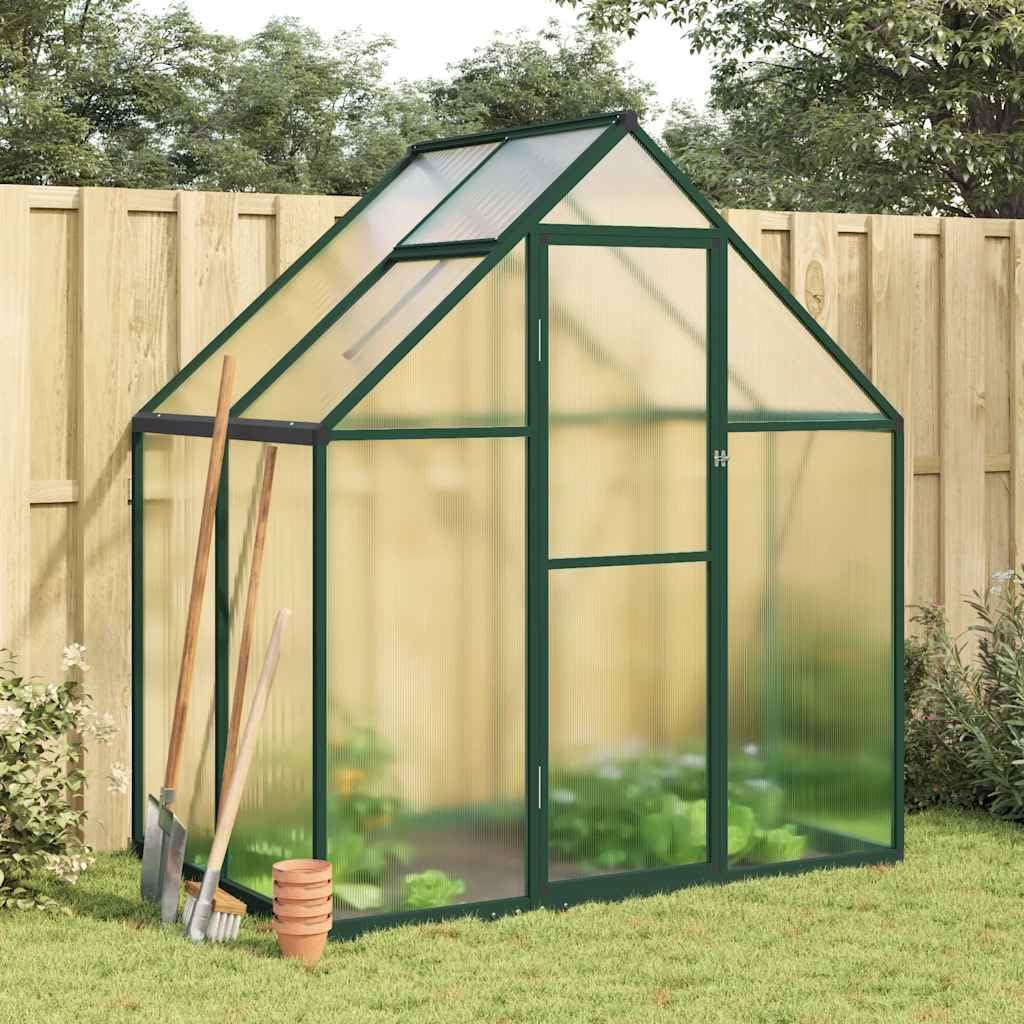 Furniture Item Home Gewächshaus mit Fundamentrahmen grün 169x114x195cm Aluminium-Möbel