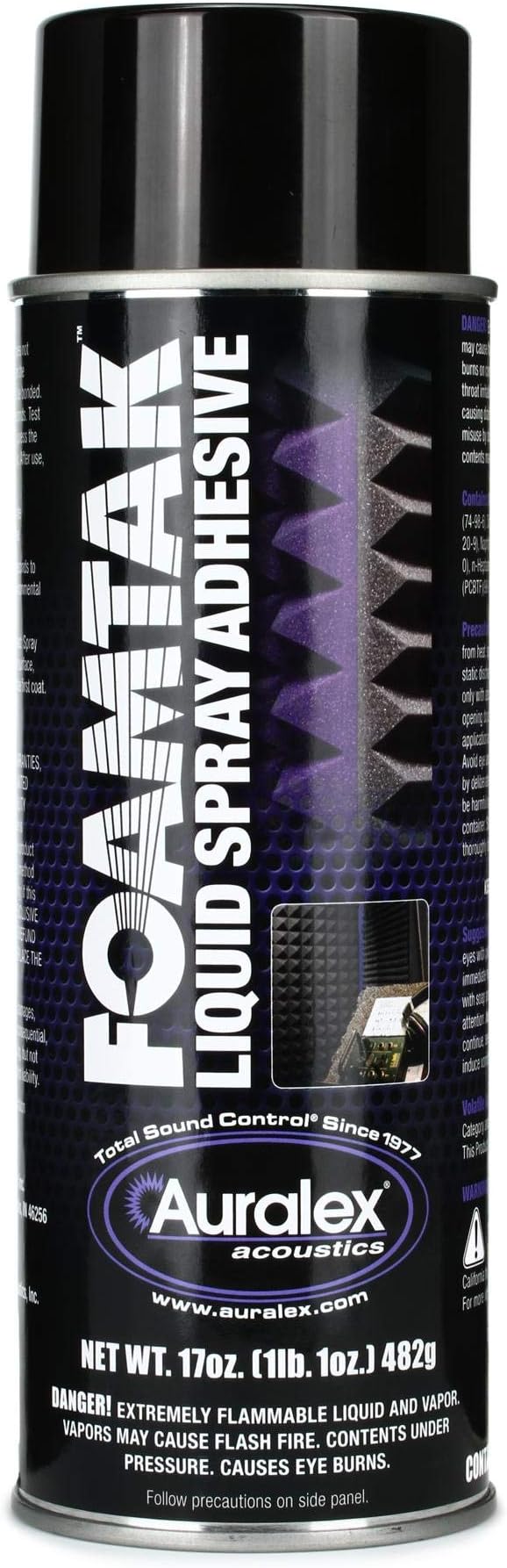Auralex Acoustics Foamtak Acoustic Foam Spray Adhesive (FTSPRAY