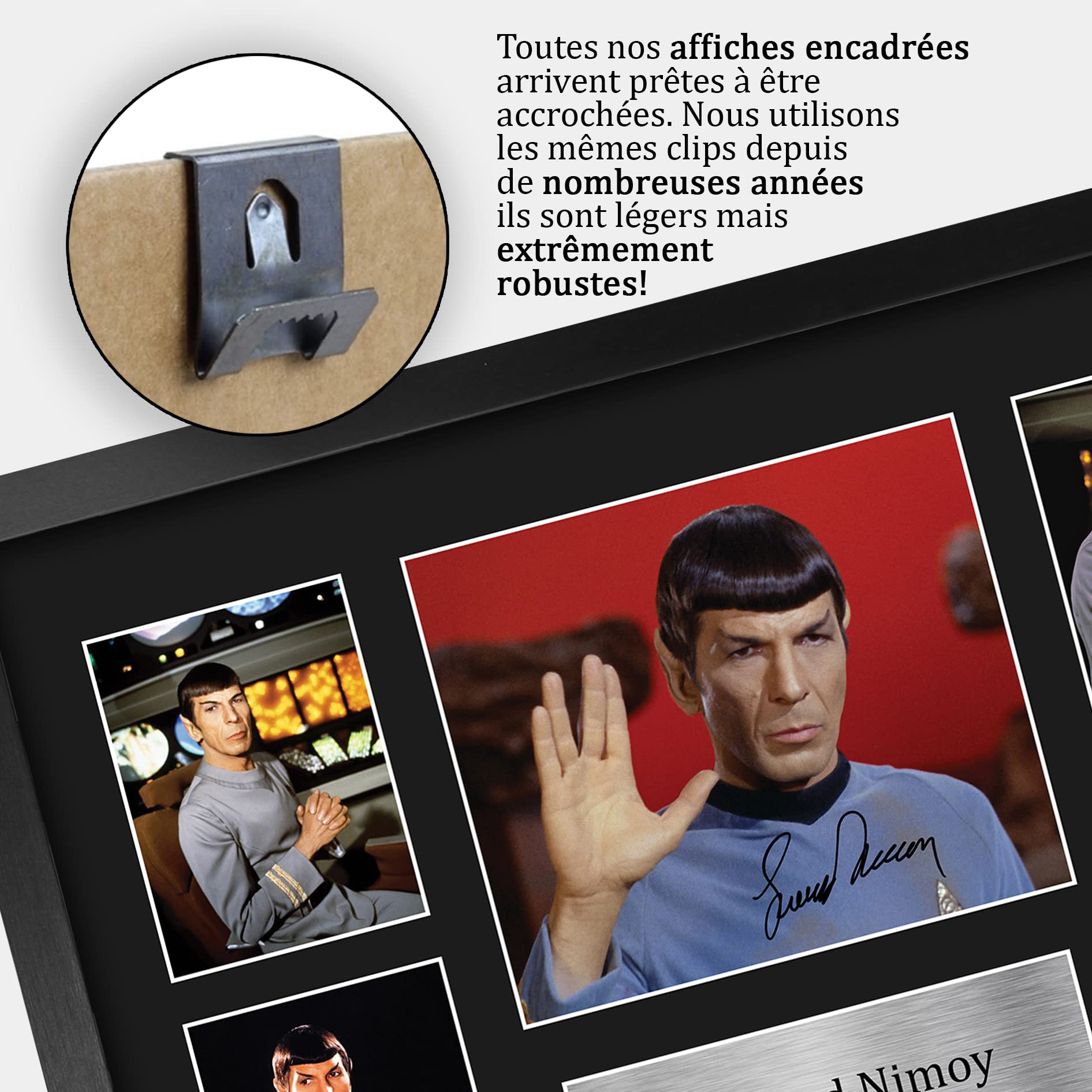 Leonard Nimoy Star Trek A3 Cadeaux Imprimé Signé Autographe Photo Encadré