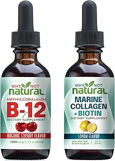 Why Not Natural Organic B12 Drops and Liquid Marine Collagen with Biotin